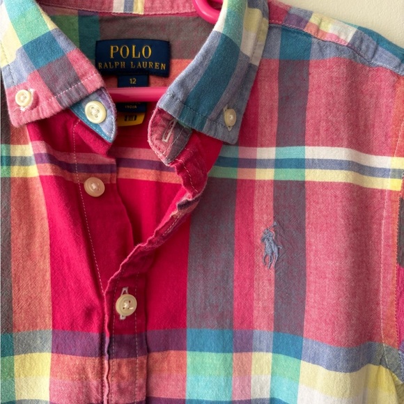 Ralph Lauren checkered colour girls summer dress - Picture 2 of 3